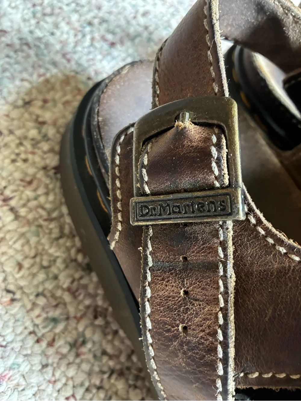 Dr. Martens Brown Leather Fisherman Sandals